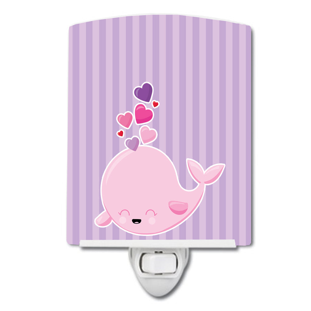 Pink Whale Ceramic Night Light BB7134CNL - the-store.com