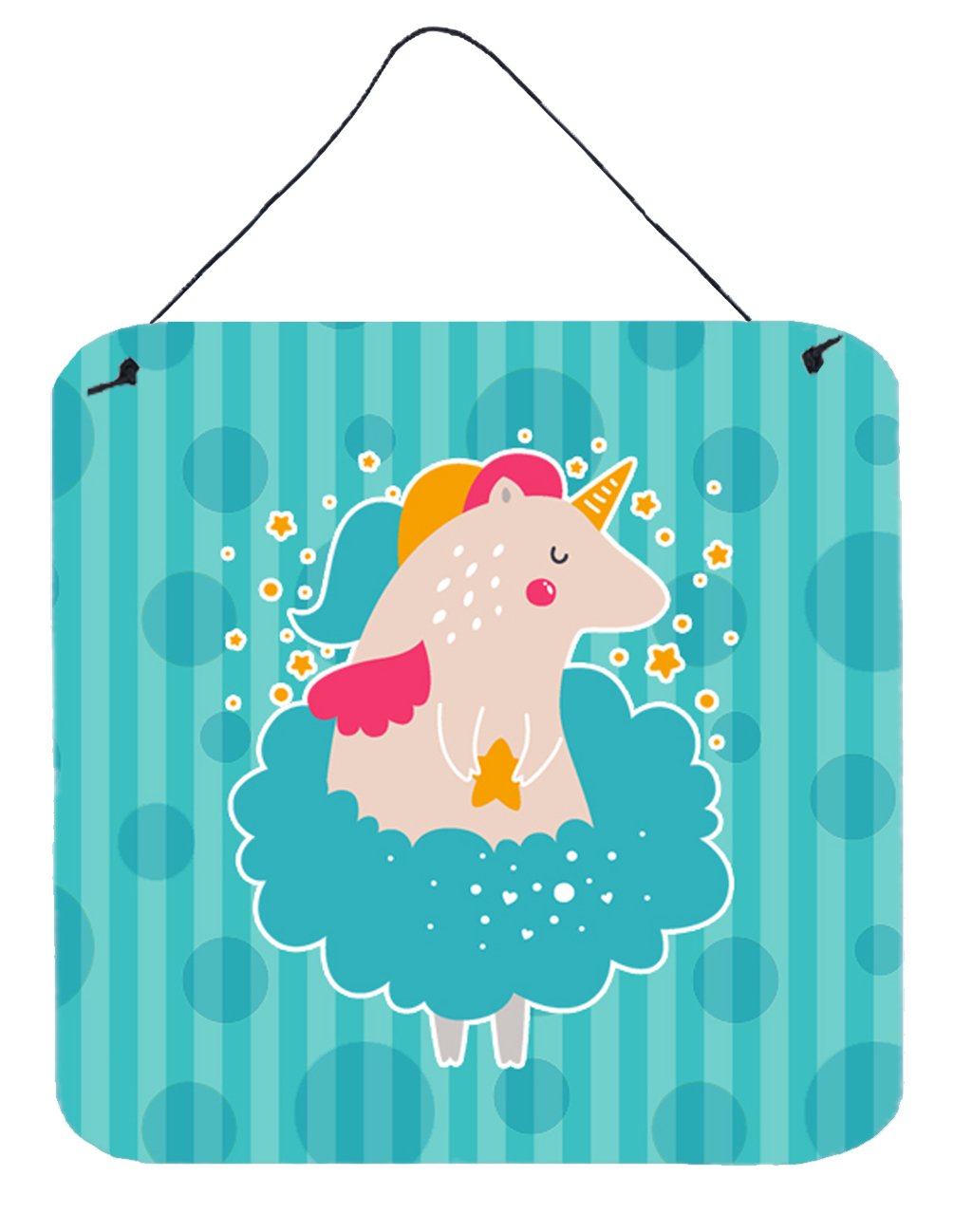 Unicorn Ballerina Wall or Door Hanging Prints BB7135DS66 by Caroline&#39;s Treasures