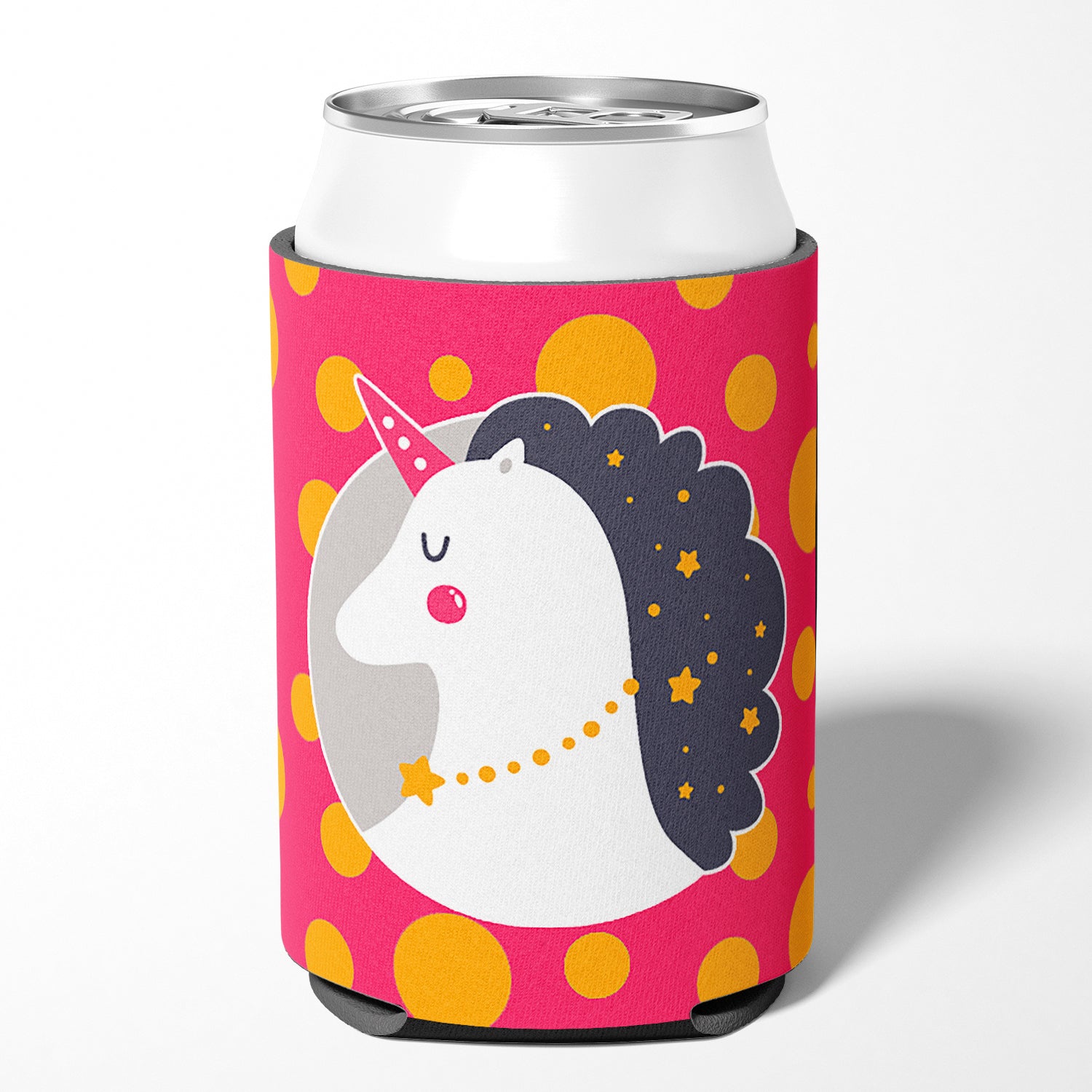 Unicorn Orange Polkadots Can or Bottle Hugger BB7138CC  the-store.com.