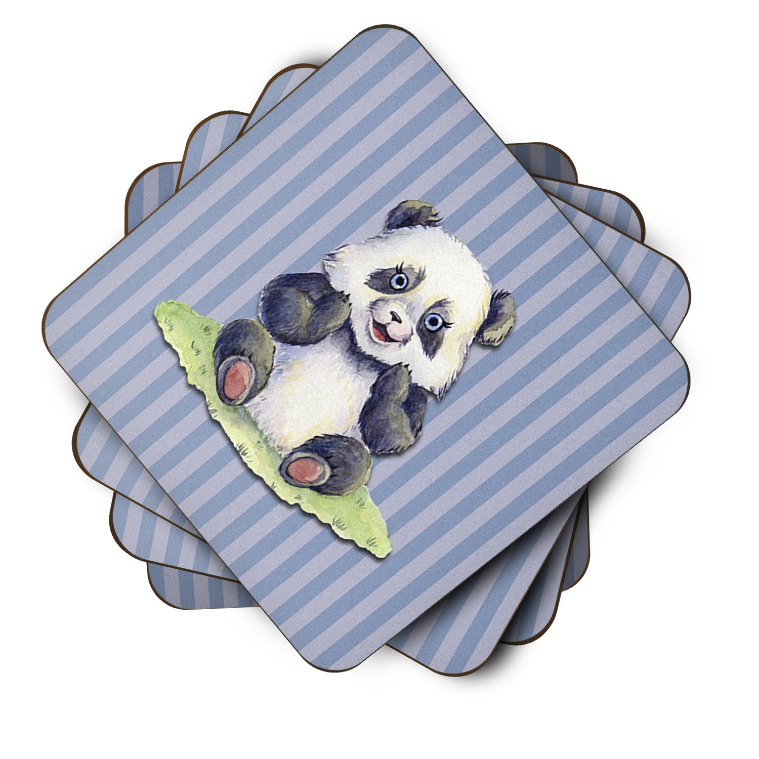 Panda Bear Foam Coaster Set of 4 BB7142FC - the-store.com