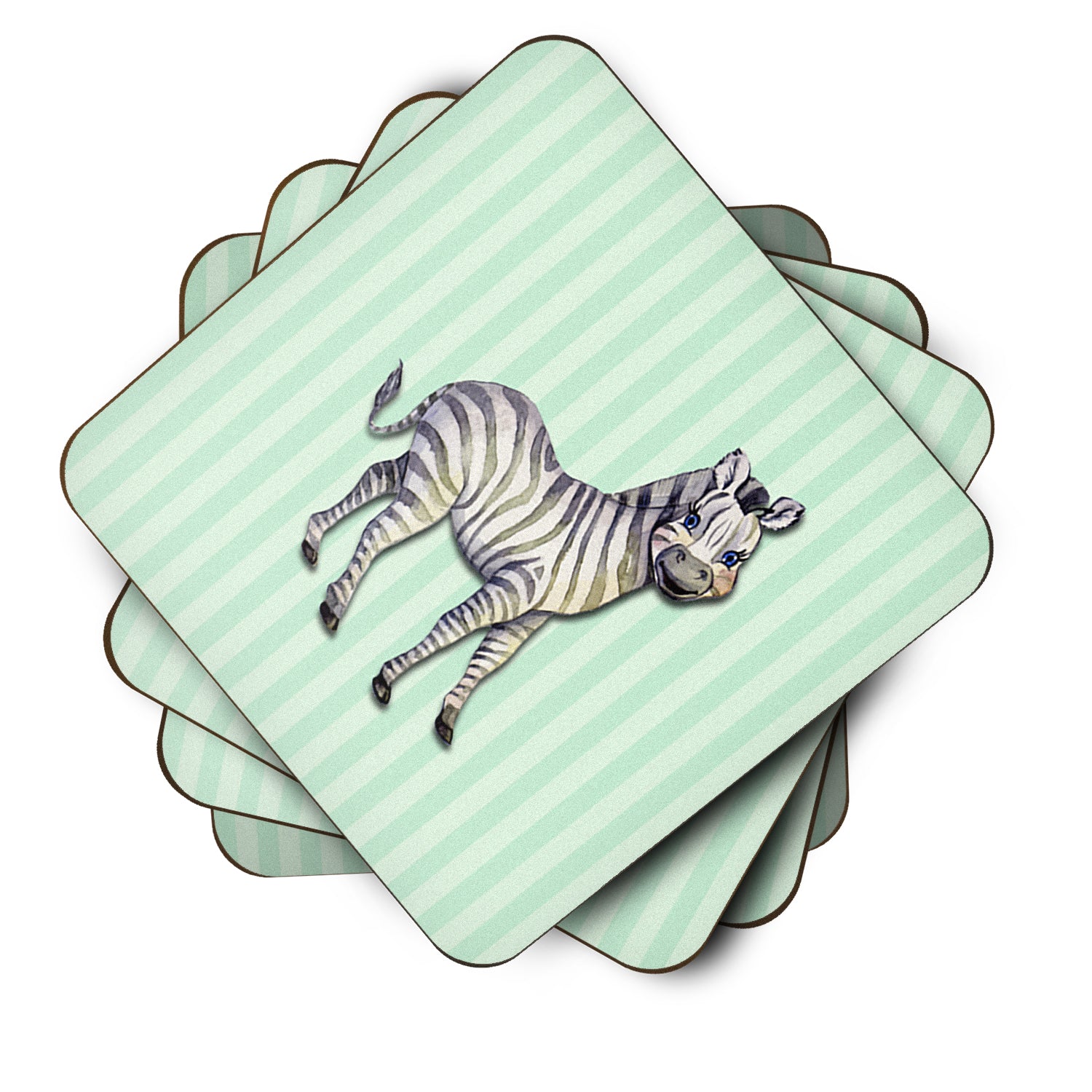 Zebra Foam Coaster Set of 4 BB7143FC - the-store.com