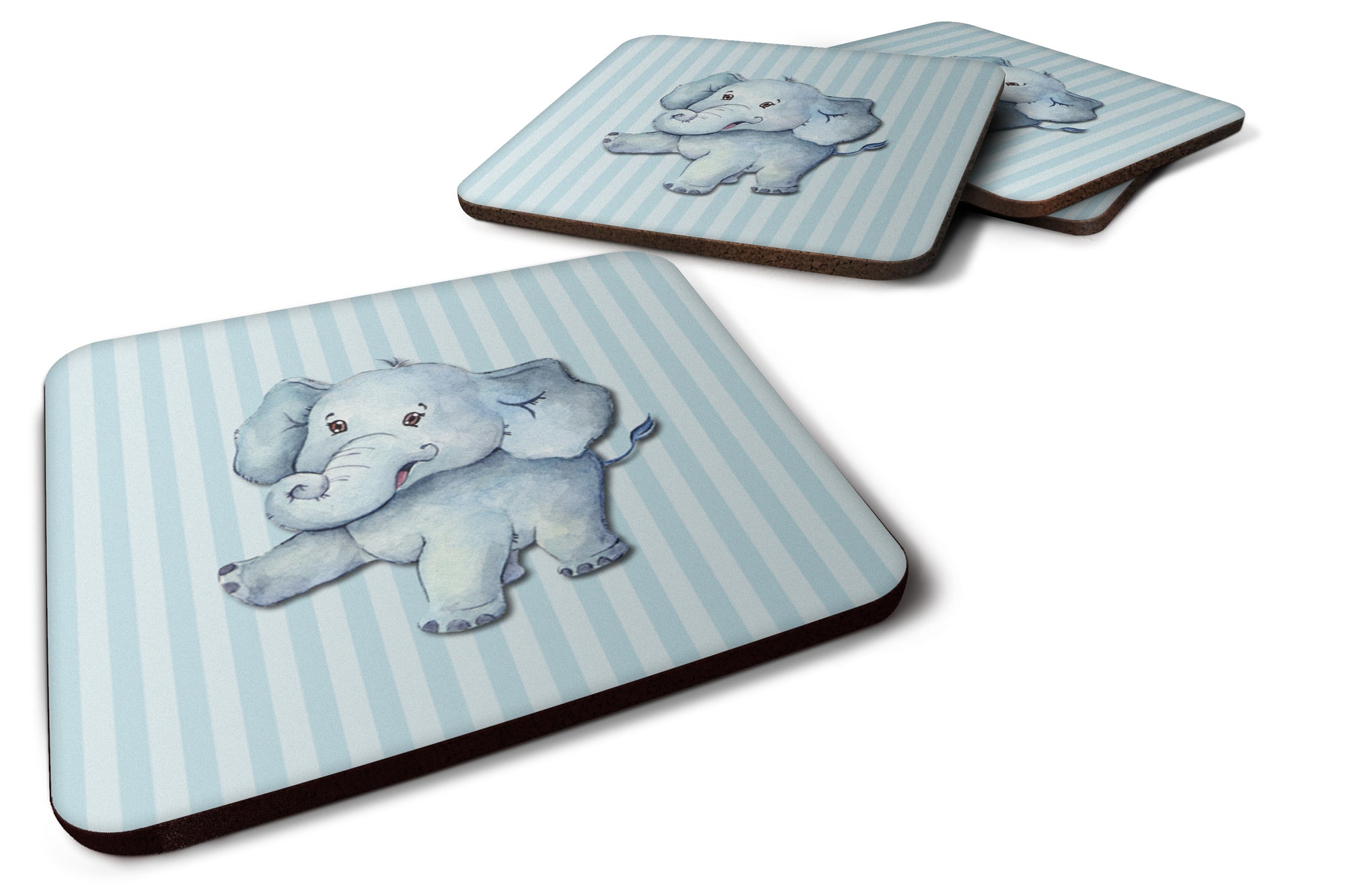 Elephant Foam Coaster Set of 4 BB7145FC - the-store.com