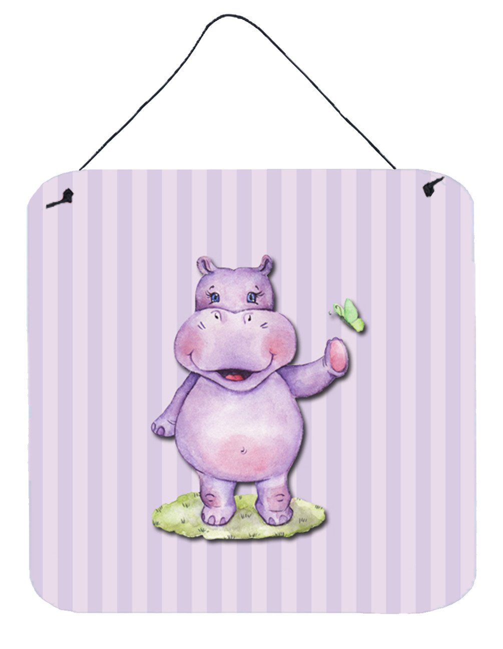 Hippopotamus Wall or Door Hanging Prints BB7147DS66 by Caroline's Treasures