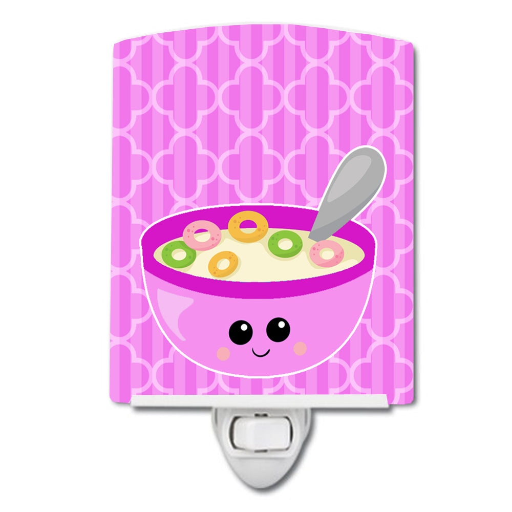 Pink Bowl of Cereal Ceramic Night Light BB7163CNL - the-store.com