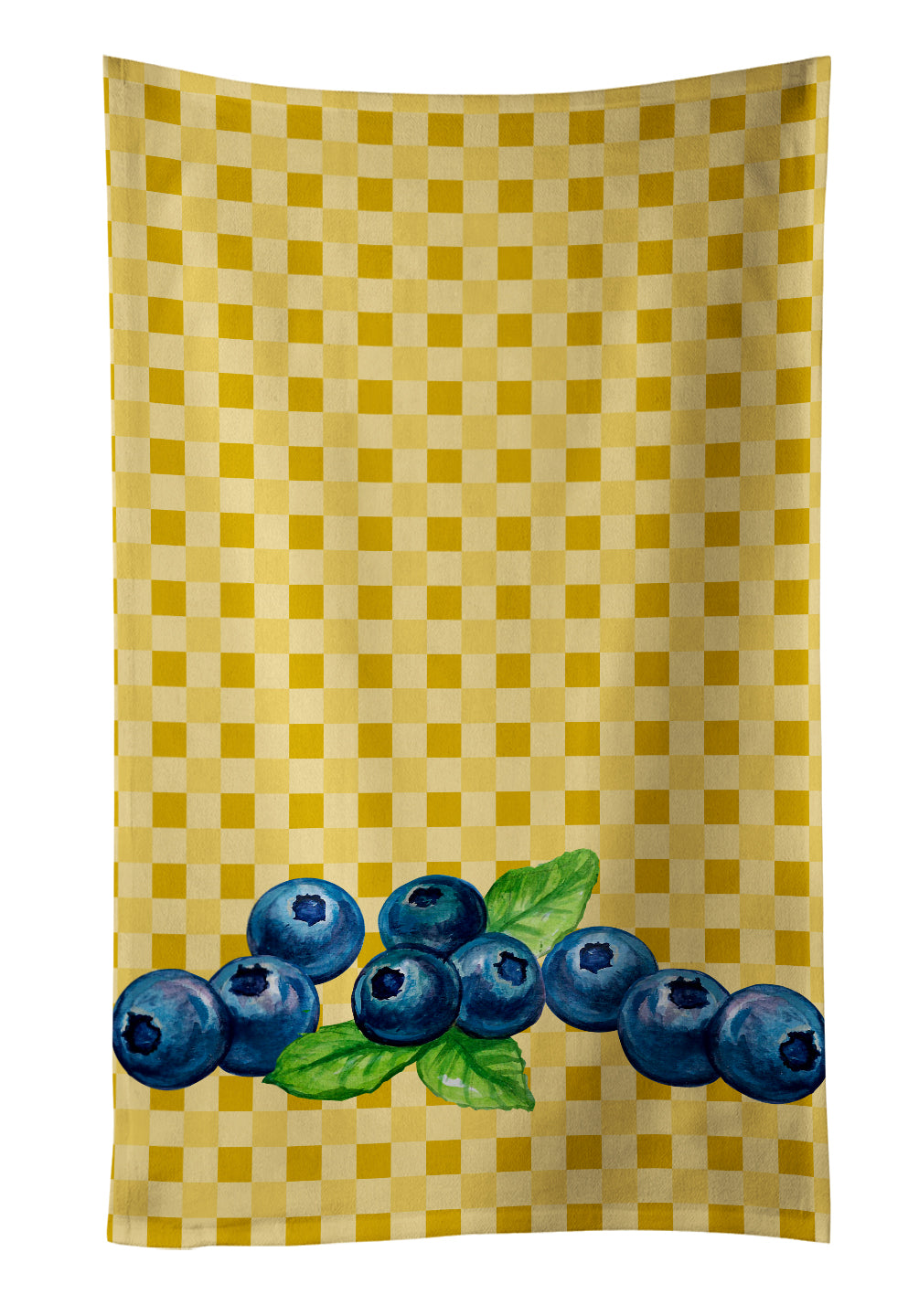 Blueberries on Basketweave Kitchen Towel BB7167KTWL - the-store.com