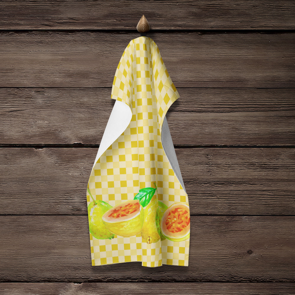 Guavas on Basketweave Kitchen Towel BB7172KTWL - the-store.com