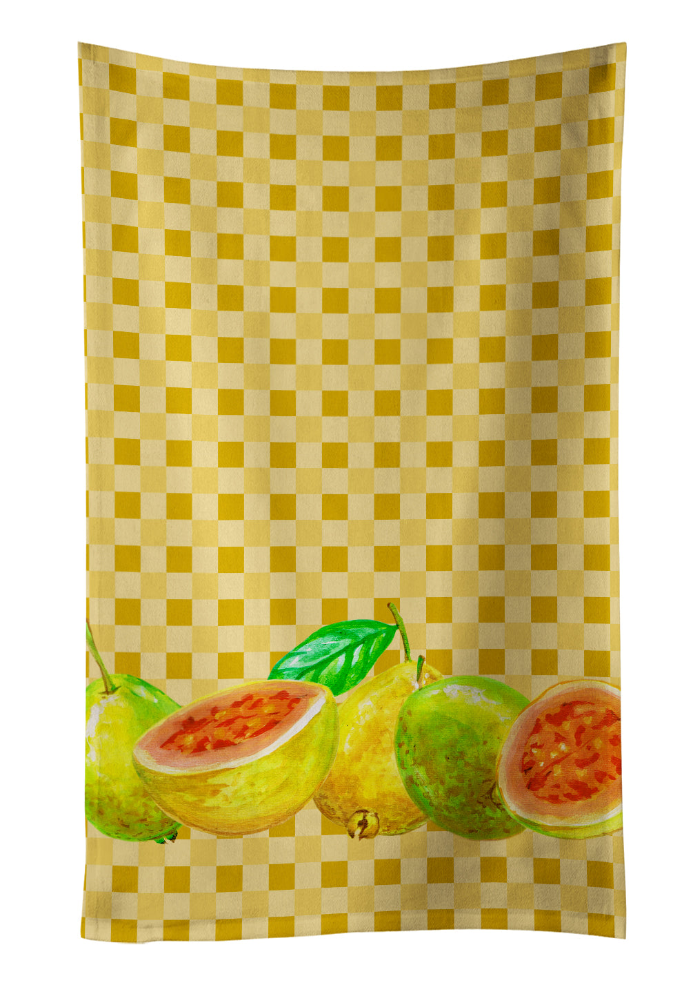 Guavas on Basketweave Kitchen Towel BB7172KTWL - the-store.com