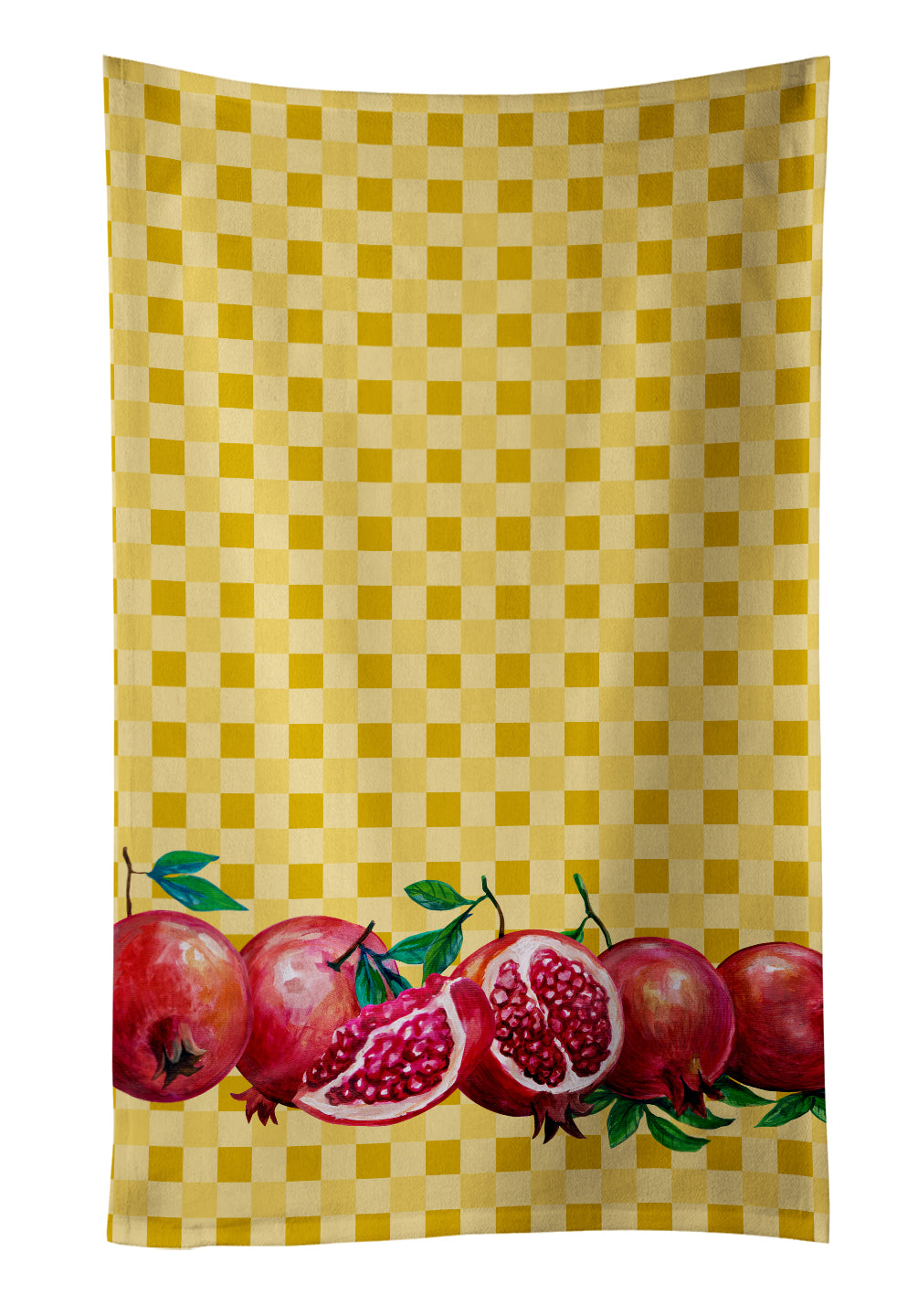 Pomegranates on Basketweave Kitchen Towel BB7181KTWL - the-store.com