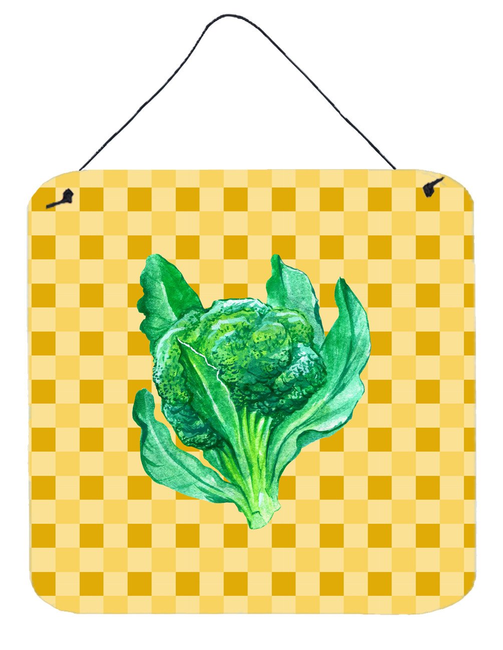 Broccoli on Basketweave Wall or Door Hanging Prints BB7186DS66 by Caroline&#39;s Treasures