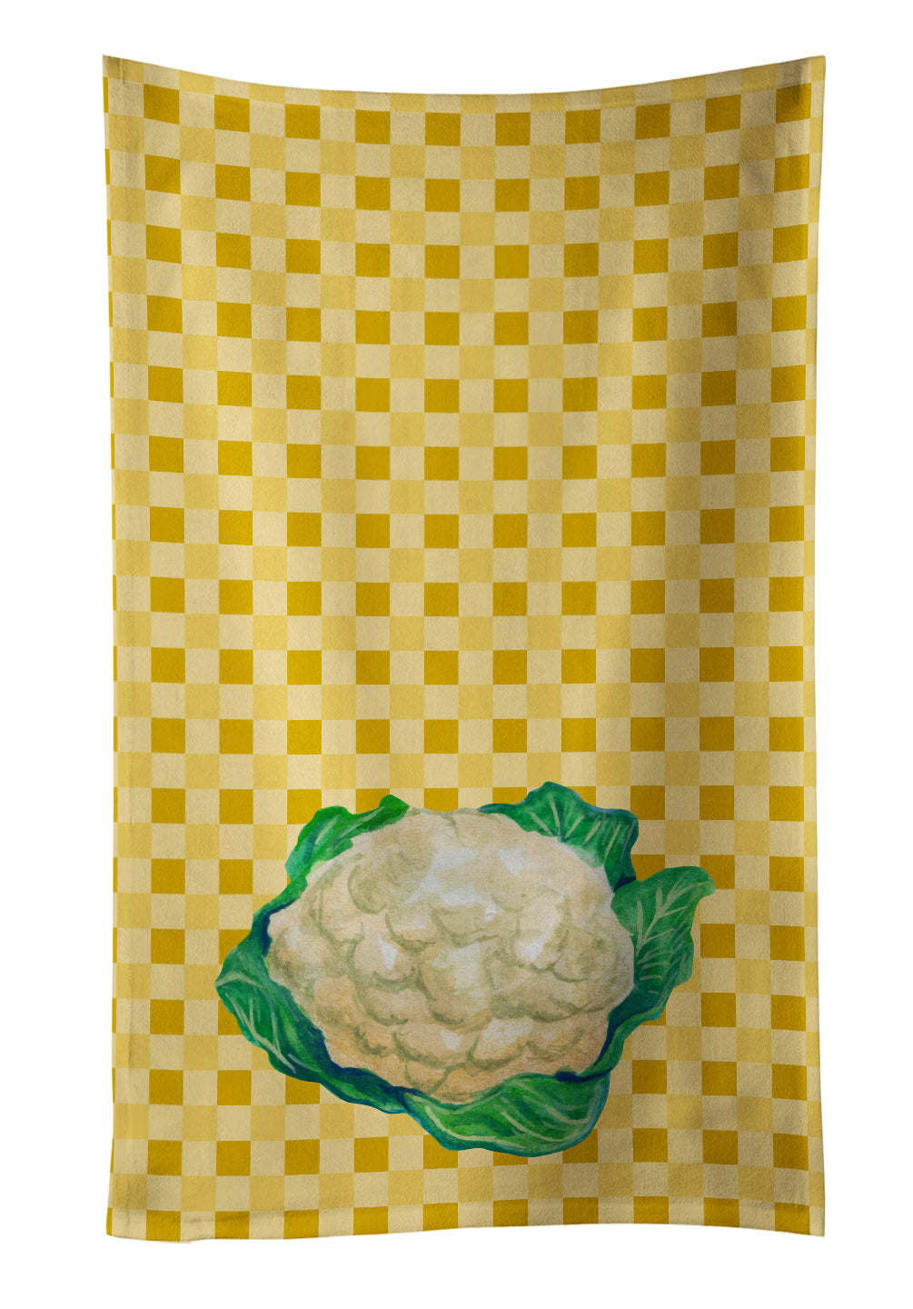 Cauliflower on Basketweave Kitchen Towel BB7190KTWL - the-store.com