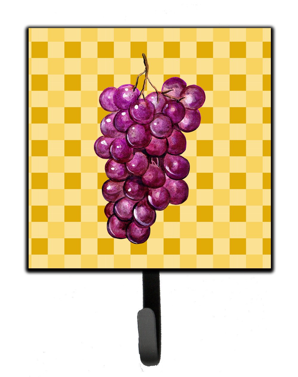 Grapes on Basketweave Leash or Key Holder BB7227SH4 by Caroline's Treasures