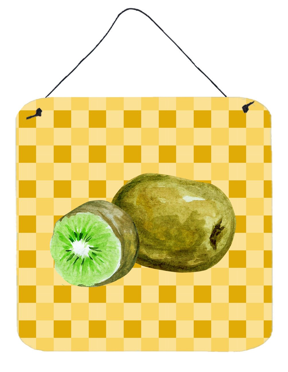 Kiwi on Basketweave Wall or Door Hanging Prints BB7231DS66 by Caroline's Treasures