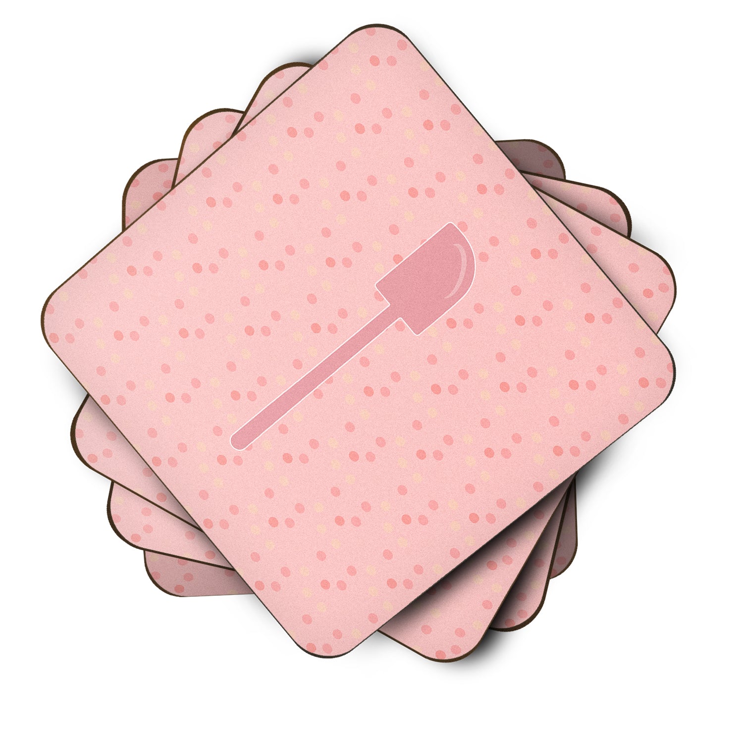 Spatula Pink Foam Coaster Set of 4 BB7268FC - the-store.com