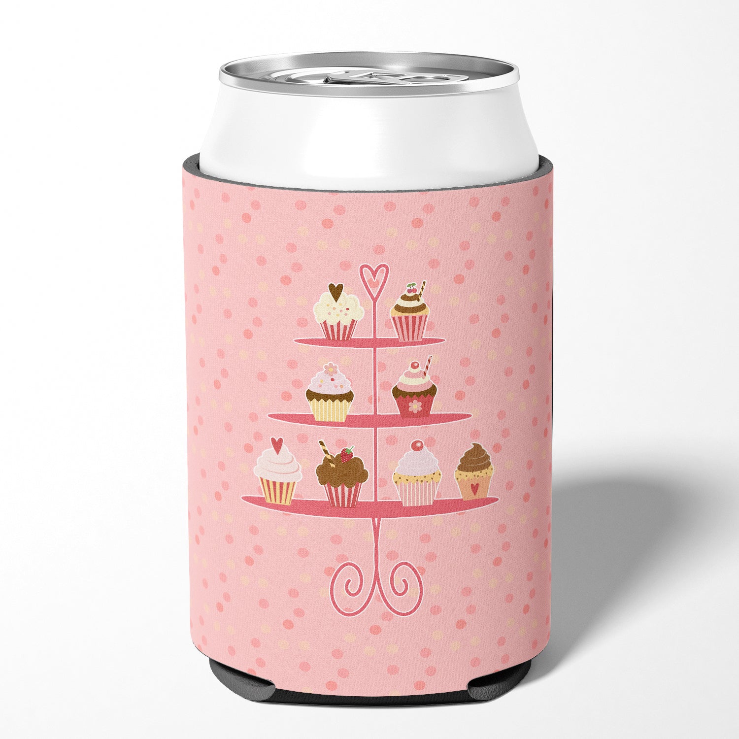 Cupcakes 3 Tier Pink Can or Bottle Hugger BB7274CC  the-store.com.