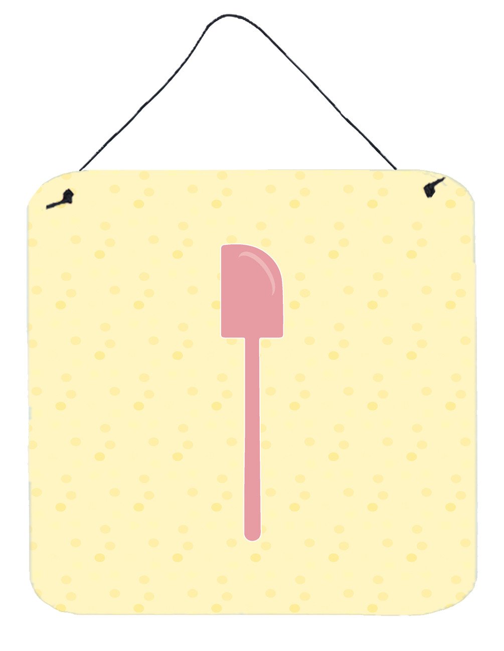 Spatula on Yellow Wall or Door Hanging Prints BB7283DS66 by Caroline&#39;s Treasures