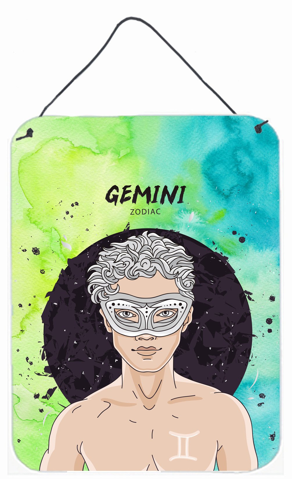 Gemini Zodiac Sign Wall or Door Hanging Prints BB7319DS1216 by Caroline&#39;s Treasures