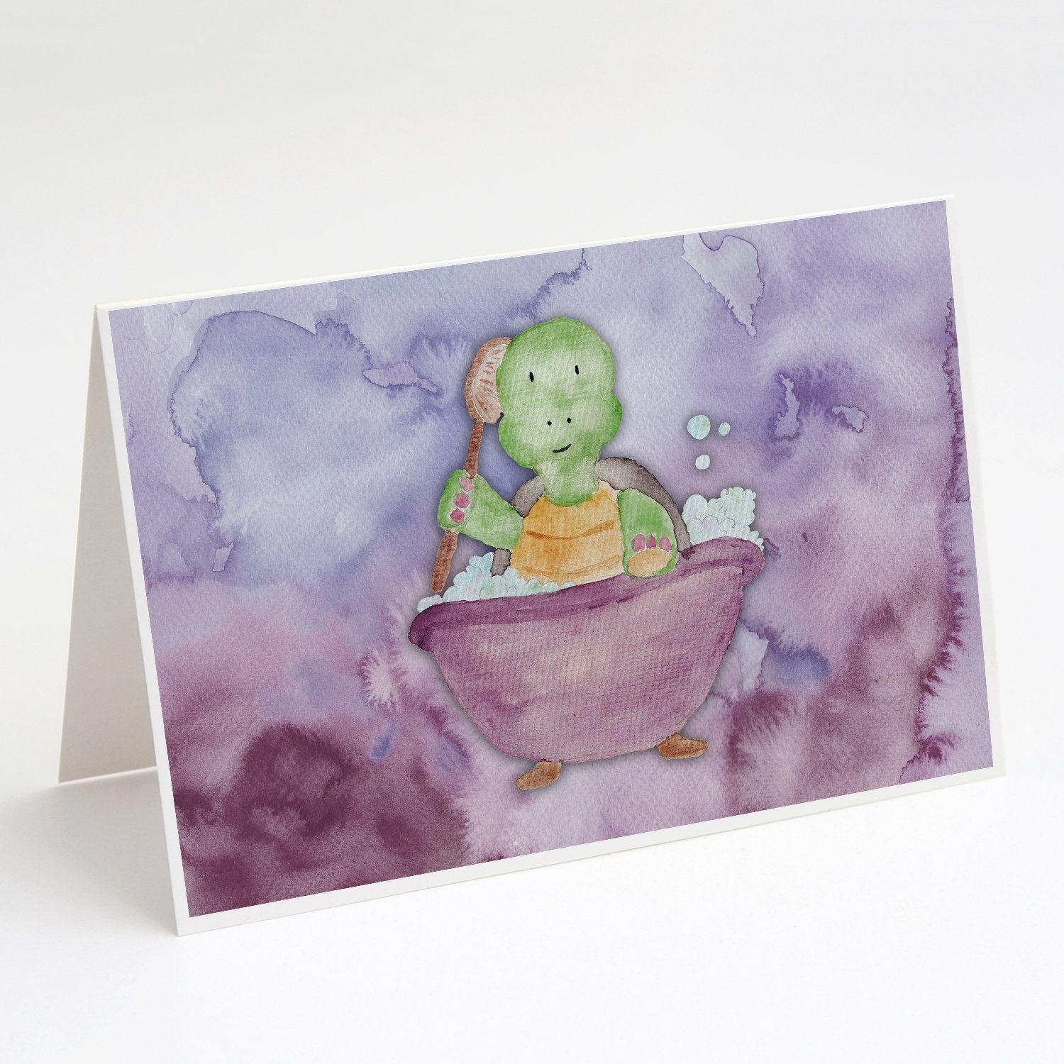 Buy this Turtle Bathing Watercolor Greeting Cards and Envelopes Pack of 8