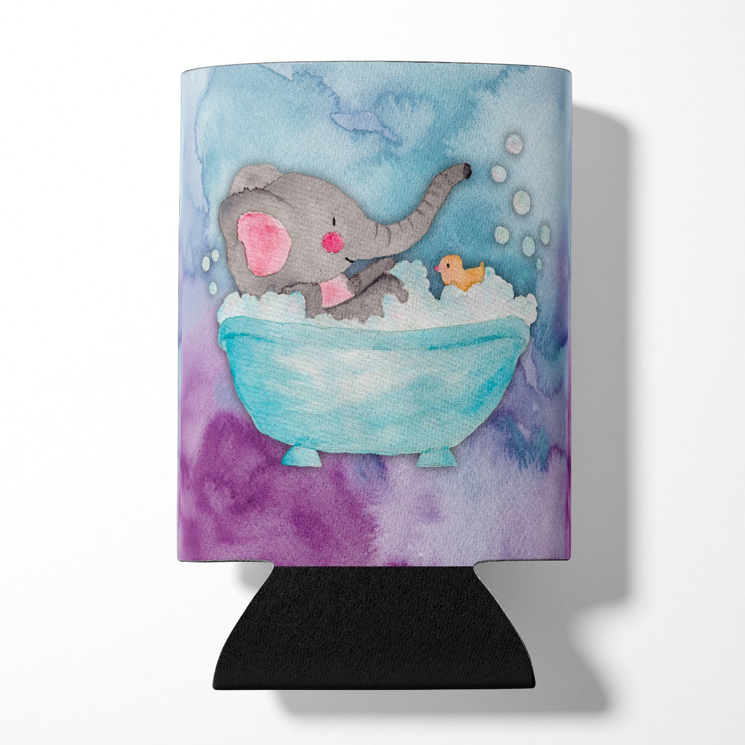 Elephant Bathing Watercolor Can or Bottle Hugger BB7346CC  the-store.com.