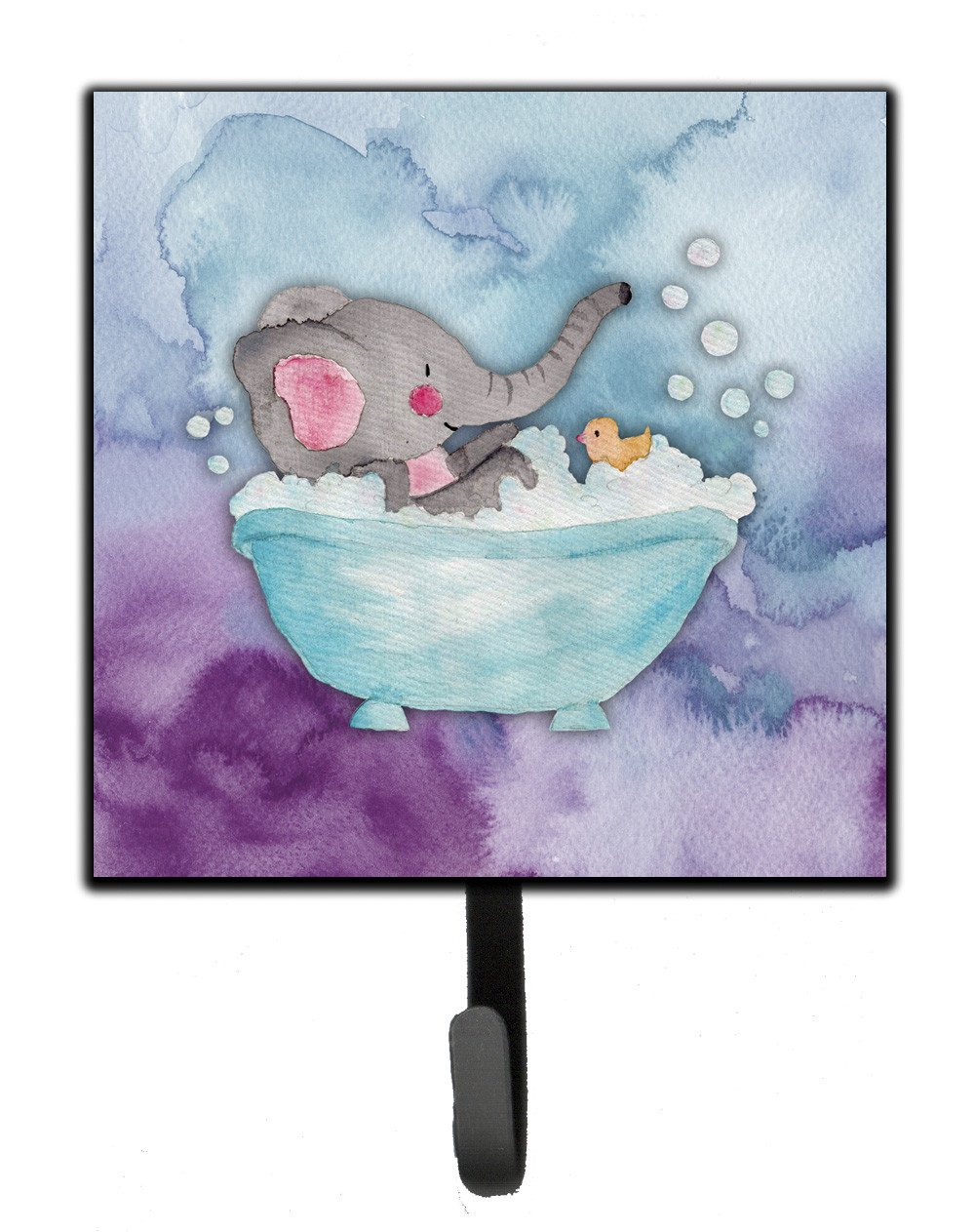 Elephant Bathing Watercolor Leash or Key Holder BB7346SH4 by Caroline's Treasures