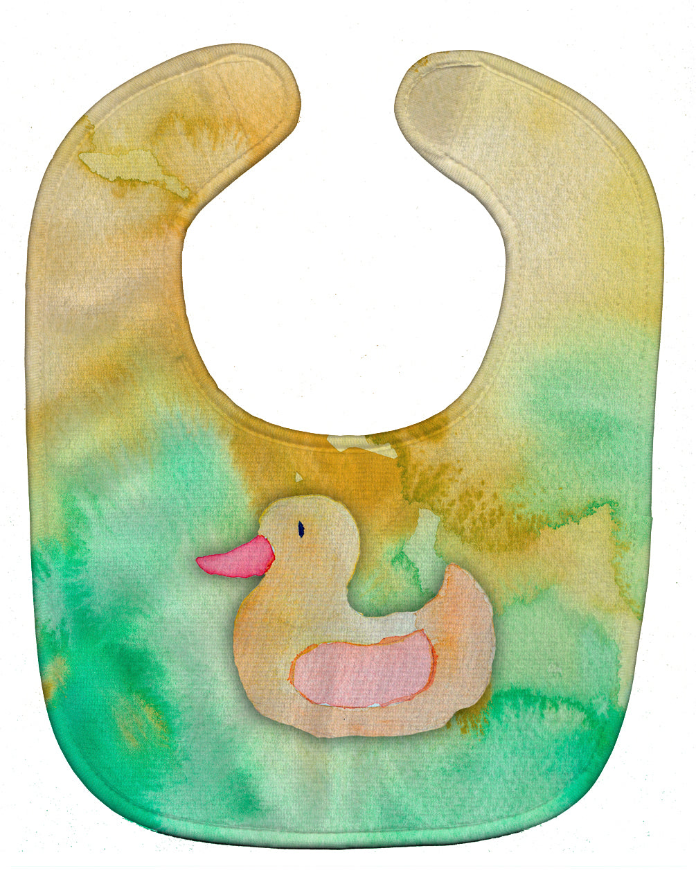 Rubber Duckie Watercolor Baby Bib BB7351BIB - the-store.com