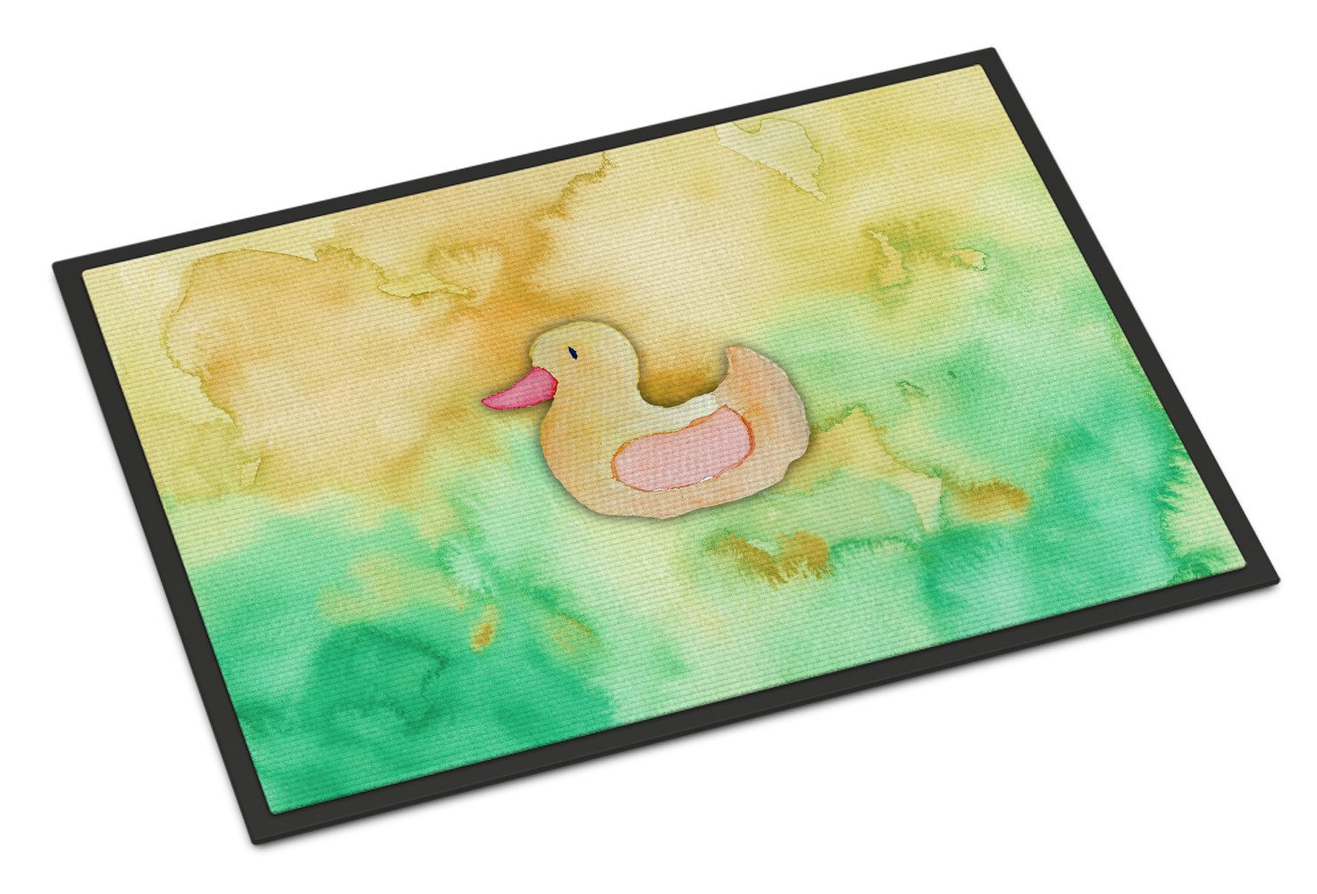 Rubber Duckie Watercolor Indoor or Outdoor Mat 24x36 BB7351JMAT by Caroline's Treasures