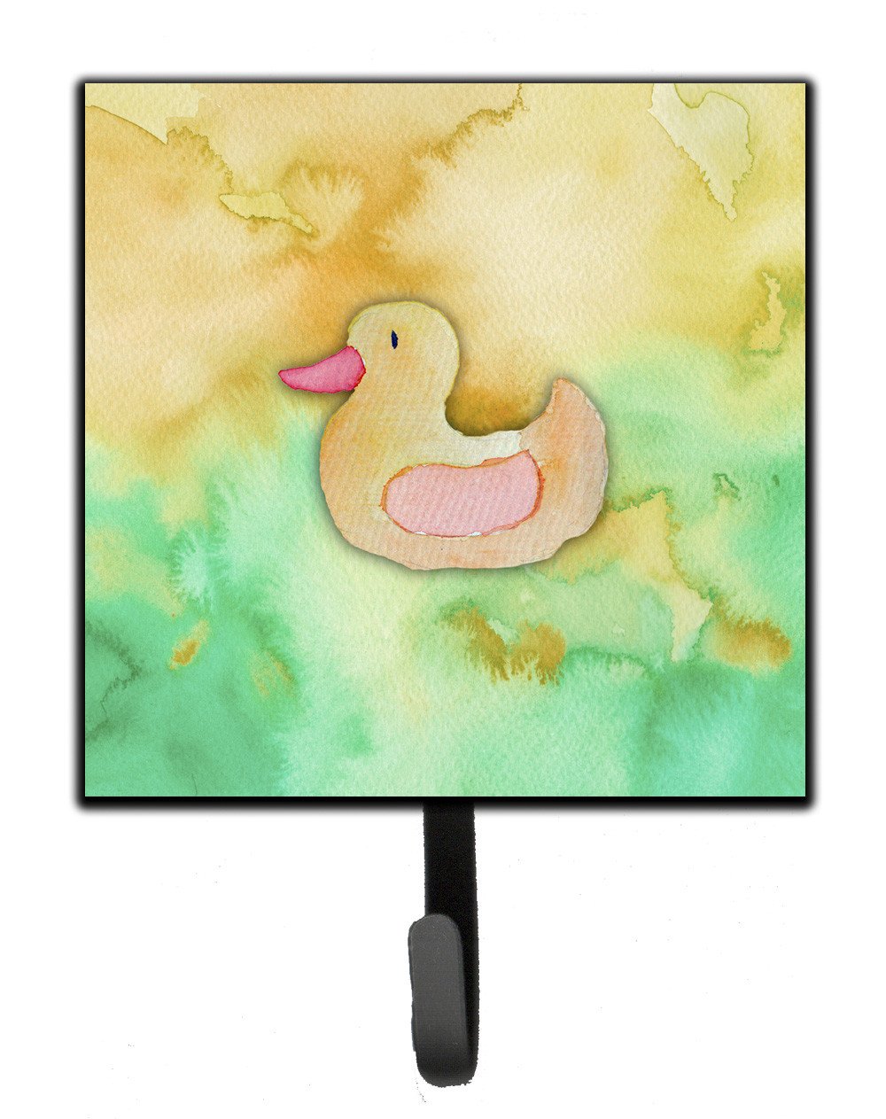 Rubber Duckie Watercolor Leash or Key Holder BB7351SH4 by Caroline's Treasures