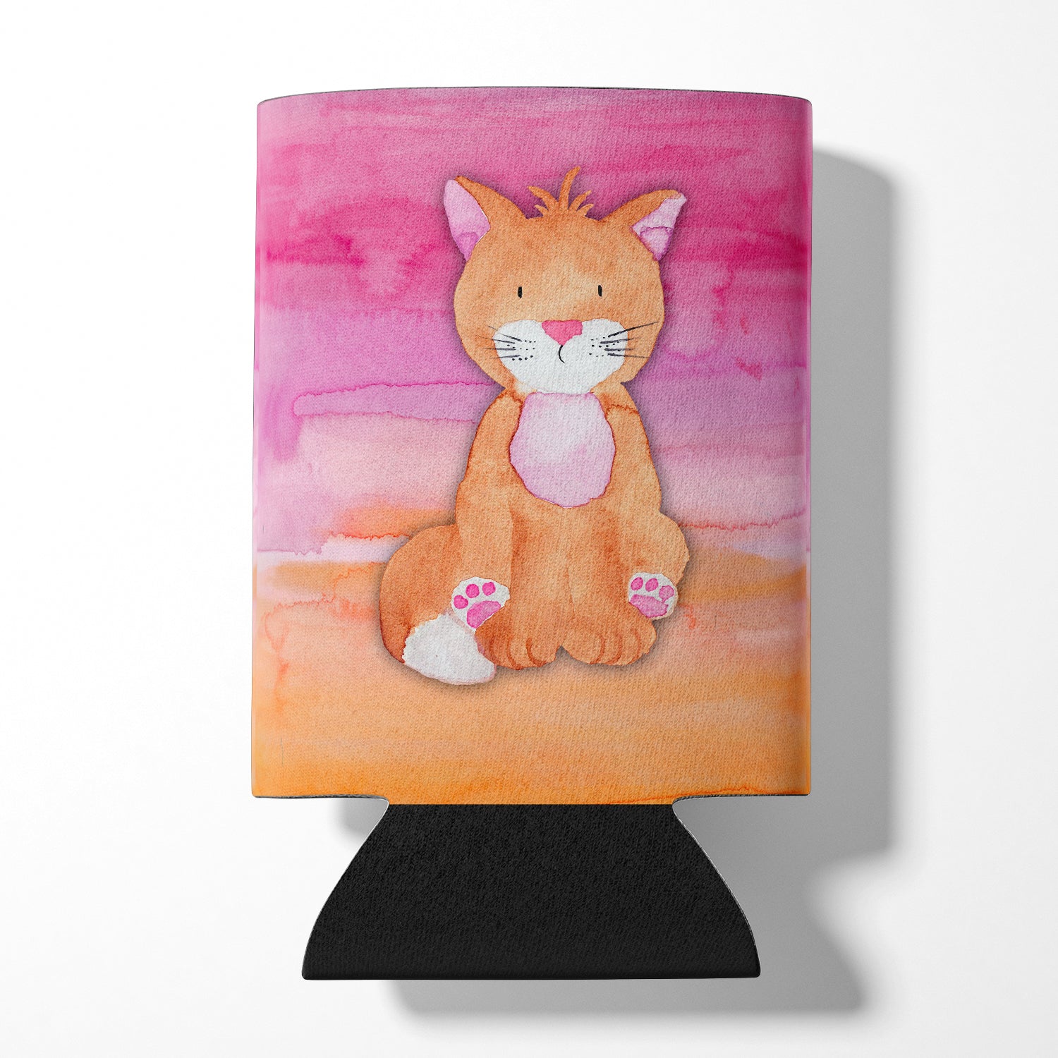 Orange Cat Watercolor Can or Bottle Hugger BB7354CC  the-store.com.