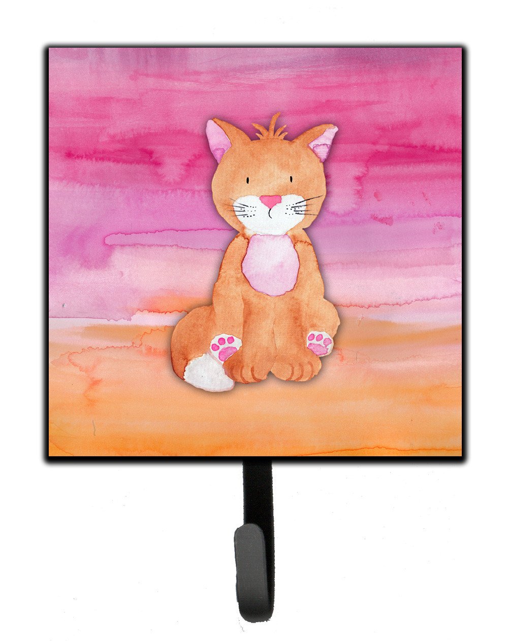 Orange Cat Watercolor Leash or Key Holder BB7354SH4 by Caroline's Treasures