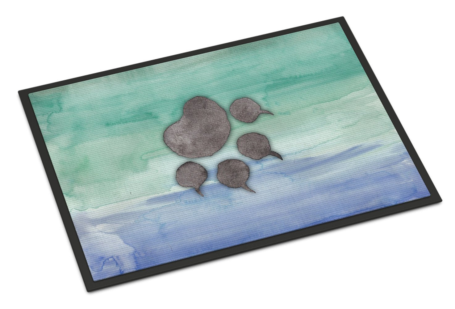 Cat Paw Watercolor Indoor or Outdoor Mat 24x36 BB7356JMAT by Caroline's Treasures