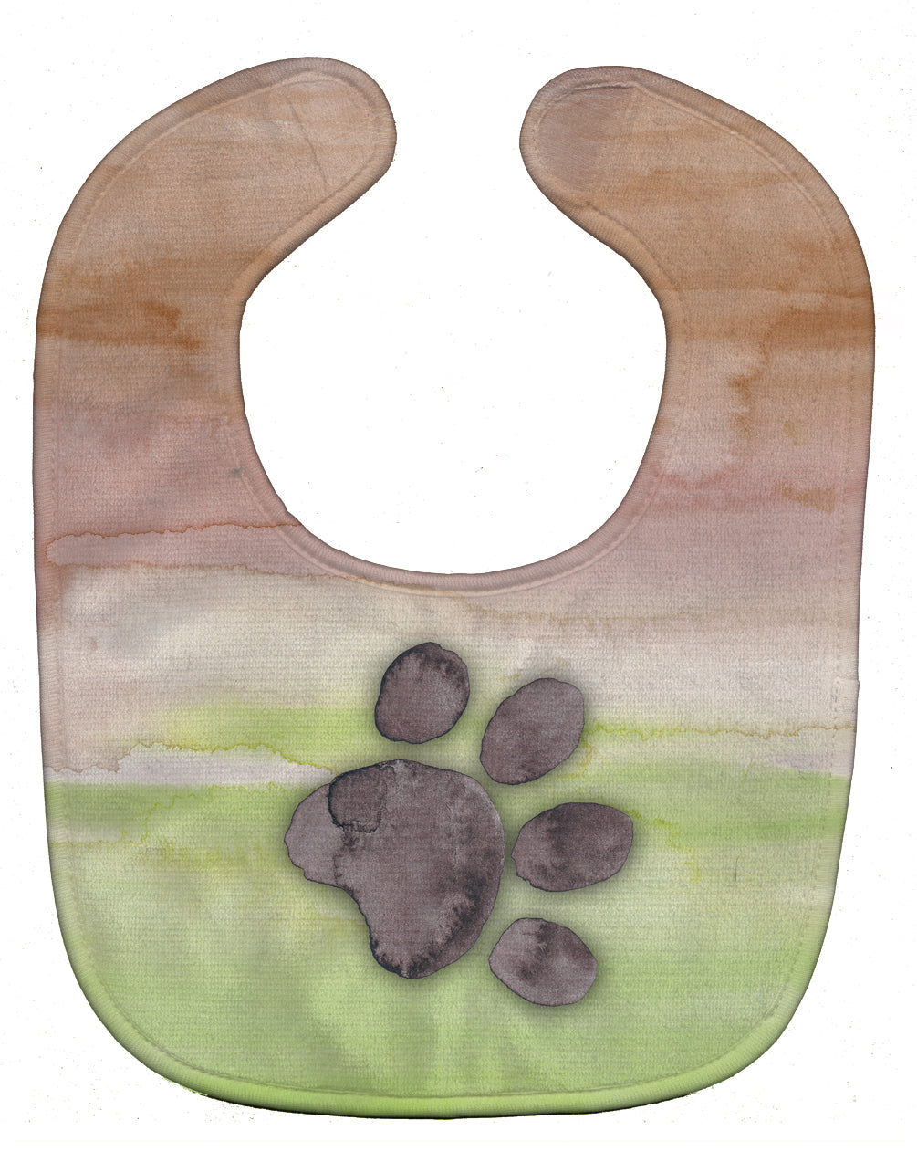 Dog Paw Watercolor Baby Bib BB7359BIB - the-store.com