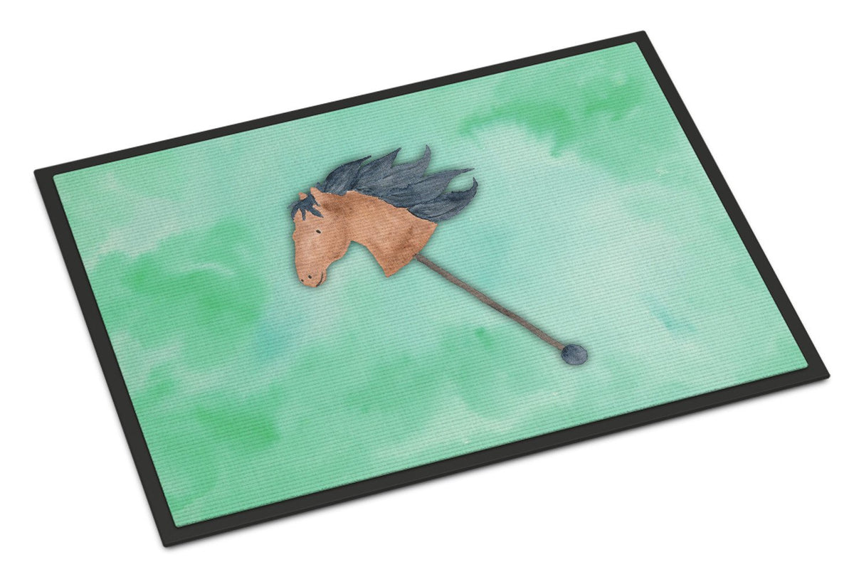 Stick Horse Watercolor Indoor or Outdoor Mat 24x36 BB7366JMAT by Caroline&#39;s Treasures