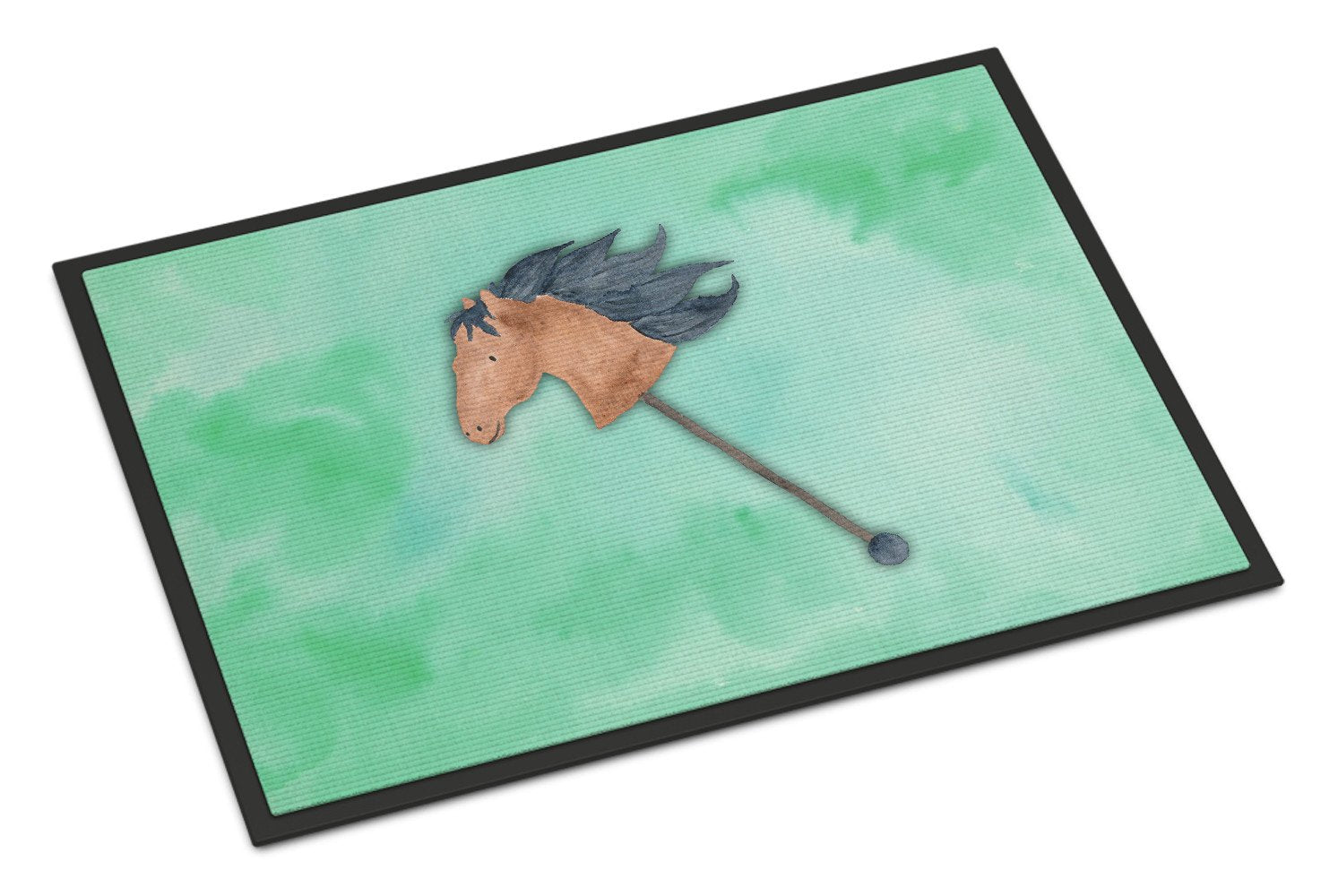 Stick Horse Watercolor Indoor or Outdoor Mat 24x36 BB7366JMAT by Caroline's Treasures