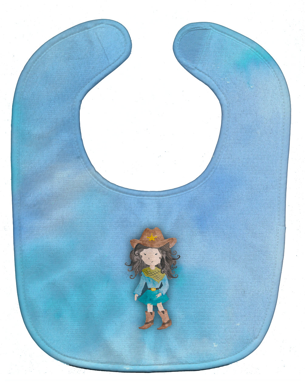 Cowgirl Watercolor Baby Bib BB7367BIB - the-store.com