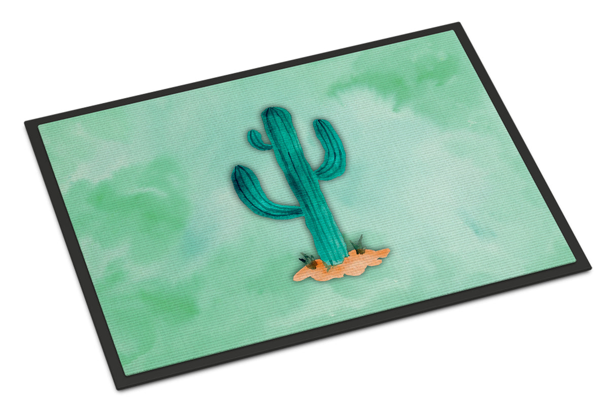 Western Cactus Watercolor Indoor or Outdoor Mat 18x27 BB7369MAT - the-store.com