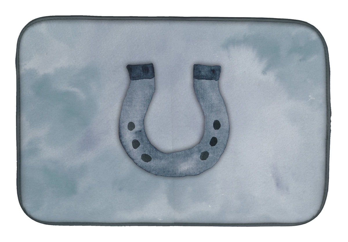 Horseshoe Watercolor Dish Drying Mat BB7370DDM  the-store.com.