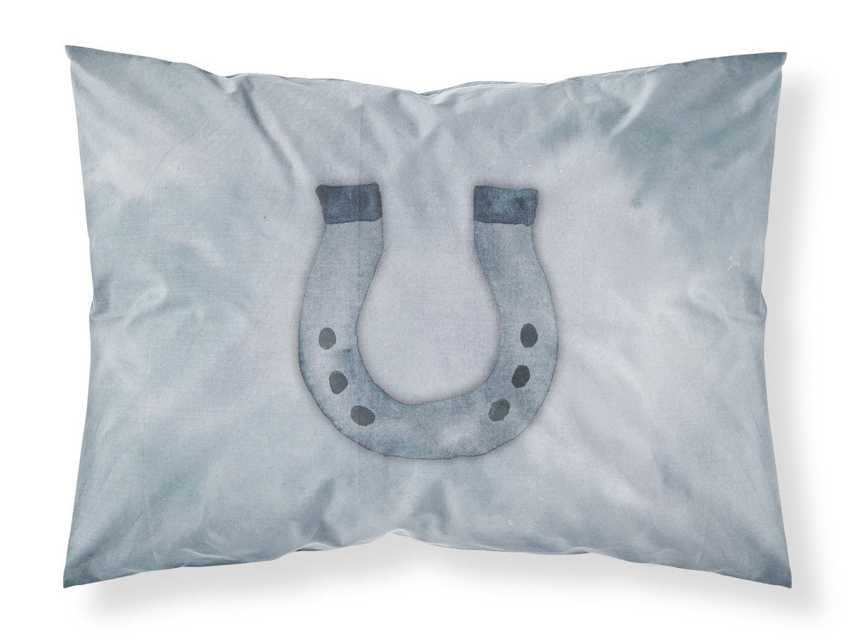 Horseshoe Watercolor Fabric Standard Pillowcase BB7370PILLOWCASE by Caroline&#39;s Treasures