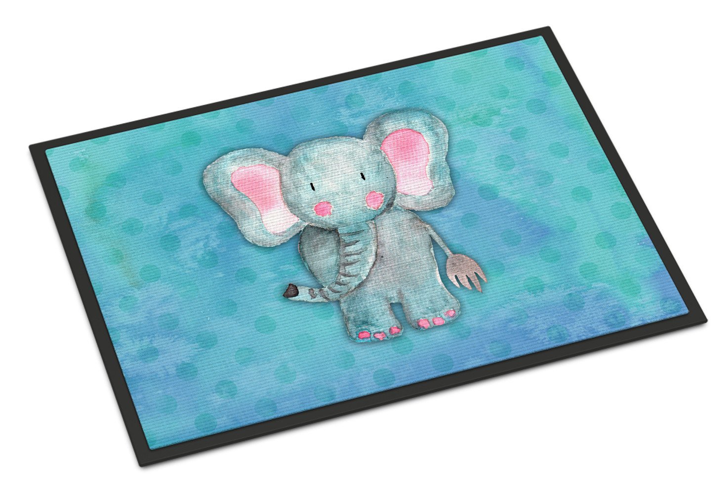 Blue Elepant Watercolor Indoor or Outdoor Mat 24x36 BB7372JMAT by Caroline's Treasures