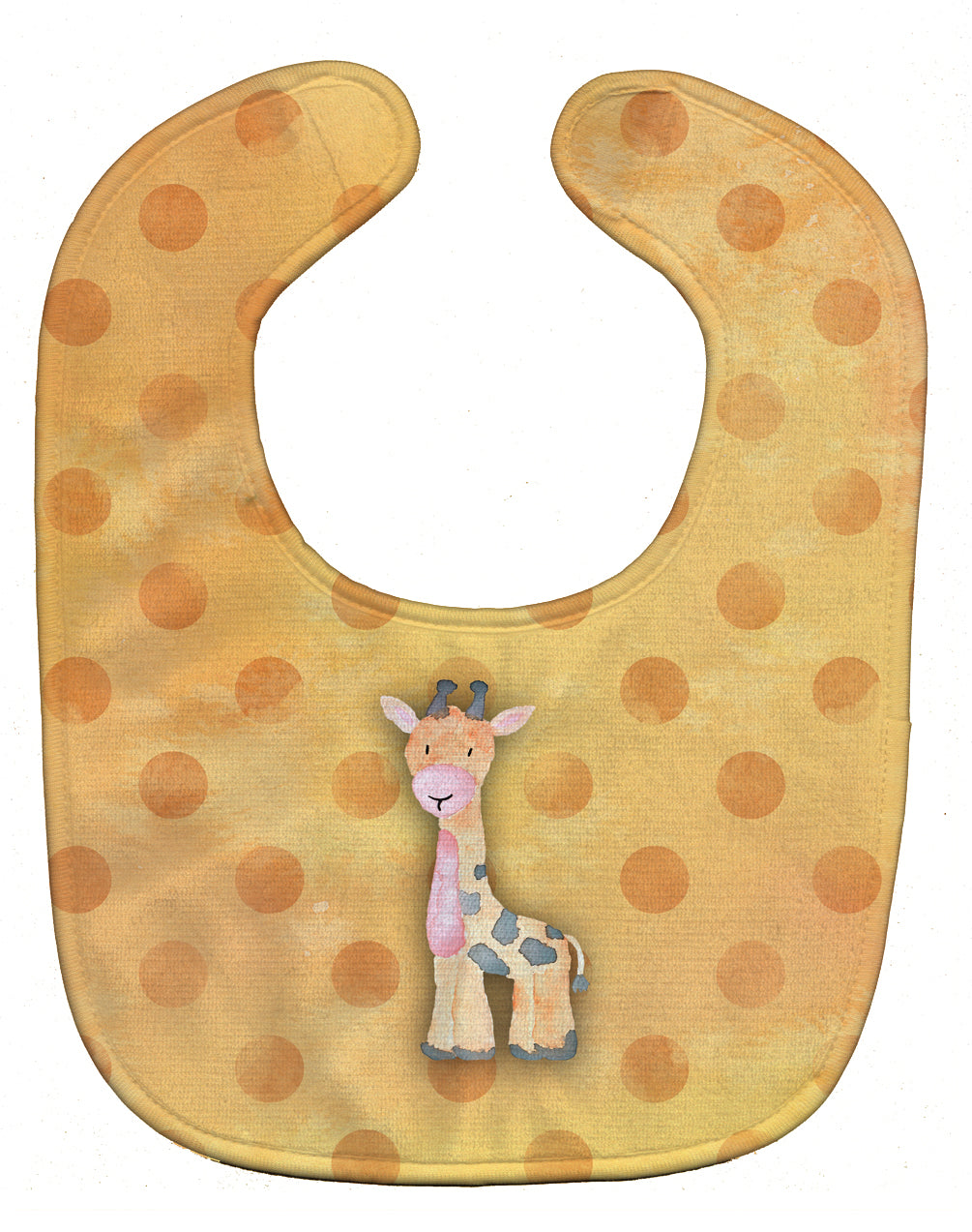 Polkadot Griaffe Watercolor Baby Bib BB7373BIB - the-store.com