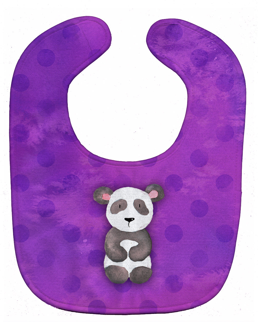 Polkadot Panda Bear Watercolor Baby Bib BB7375BIB - the-store.com