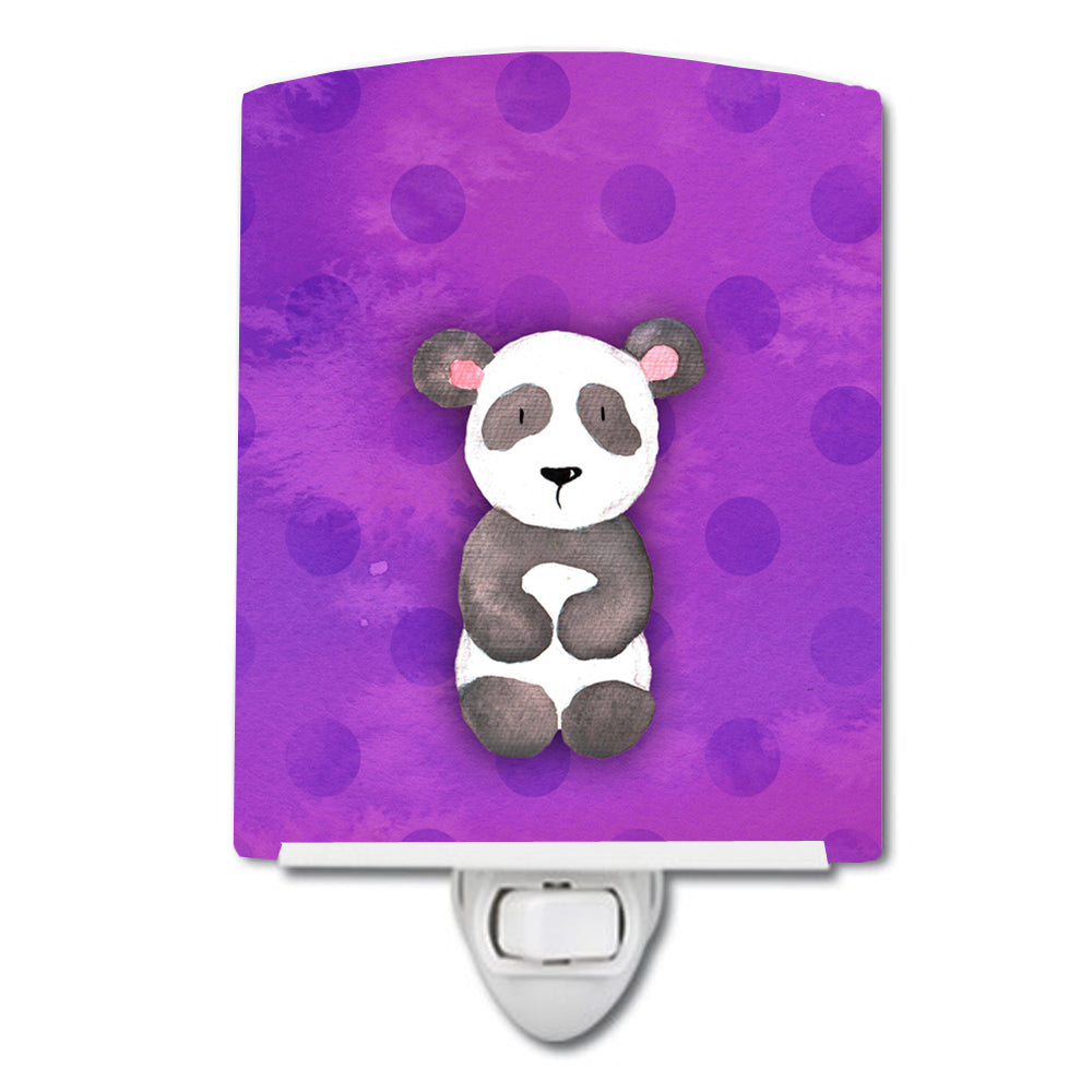 Polkadot Panda Bear Watercolor Ceramic Night Light BB7375CNL - the-store.com