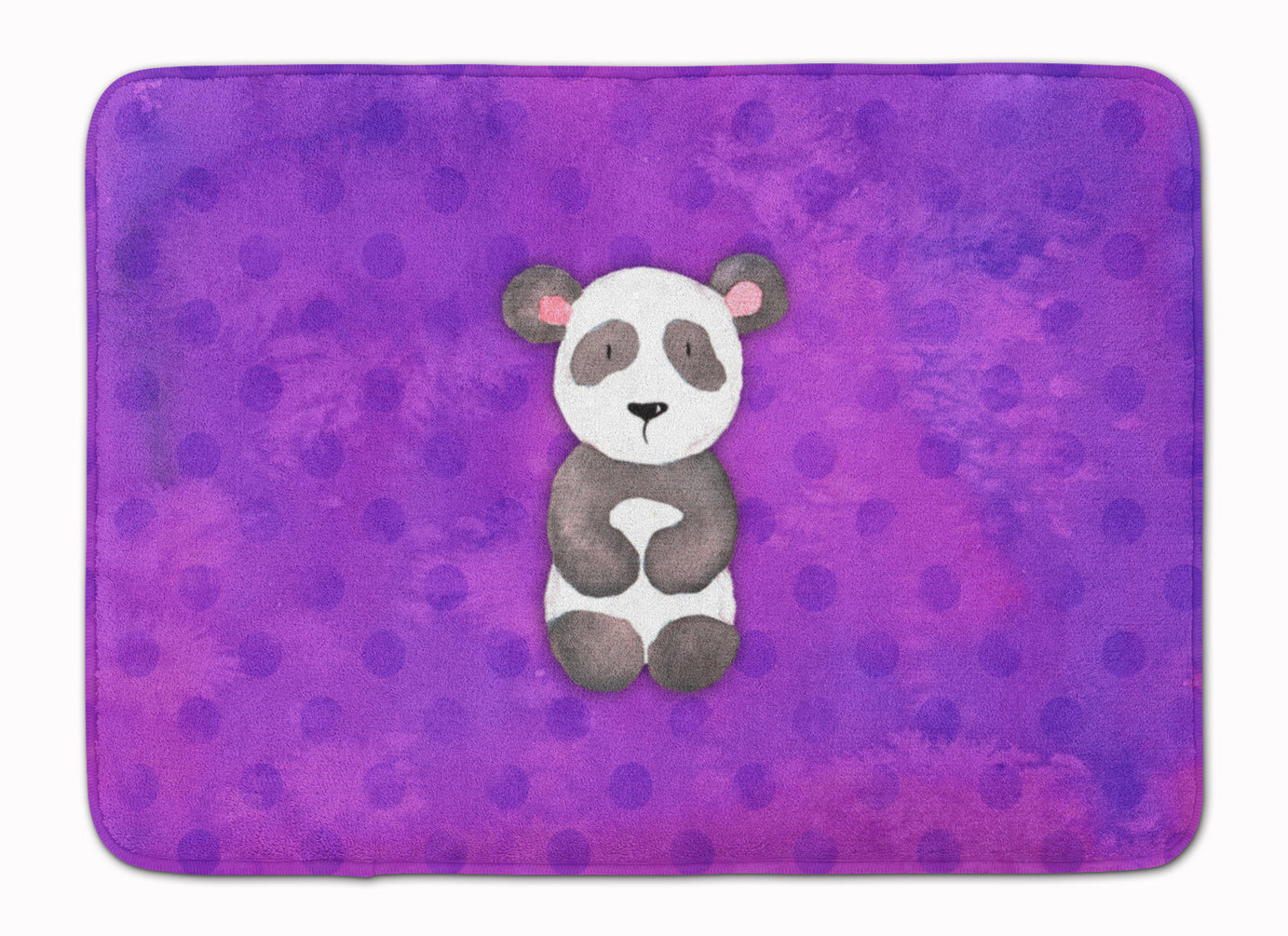 Polkadot Panda Bear Watercolor Machine Washable Memory Foam Mat BB7375RUG - the-store.com