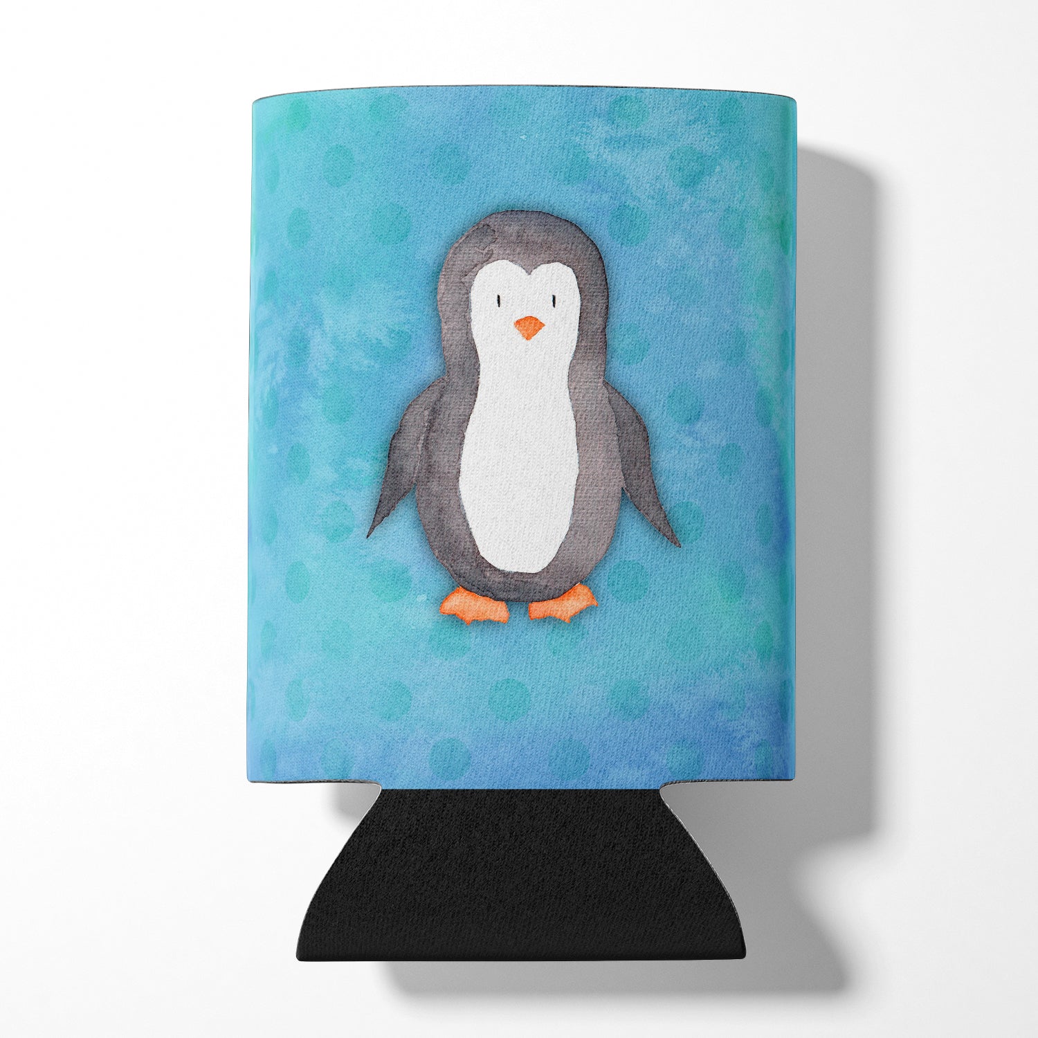 Polkadot Penguin Watercolor Can or Bottle Hugger BB7376CC  the-store.com.