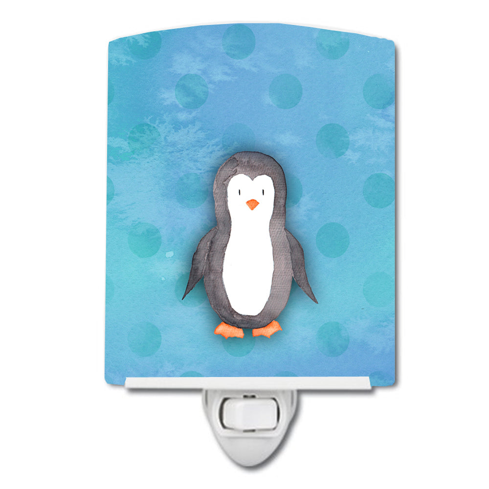 Polkadot Penguin Watercolor Ceramic Night Light BB7376CNL - the-store.com