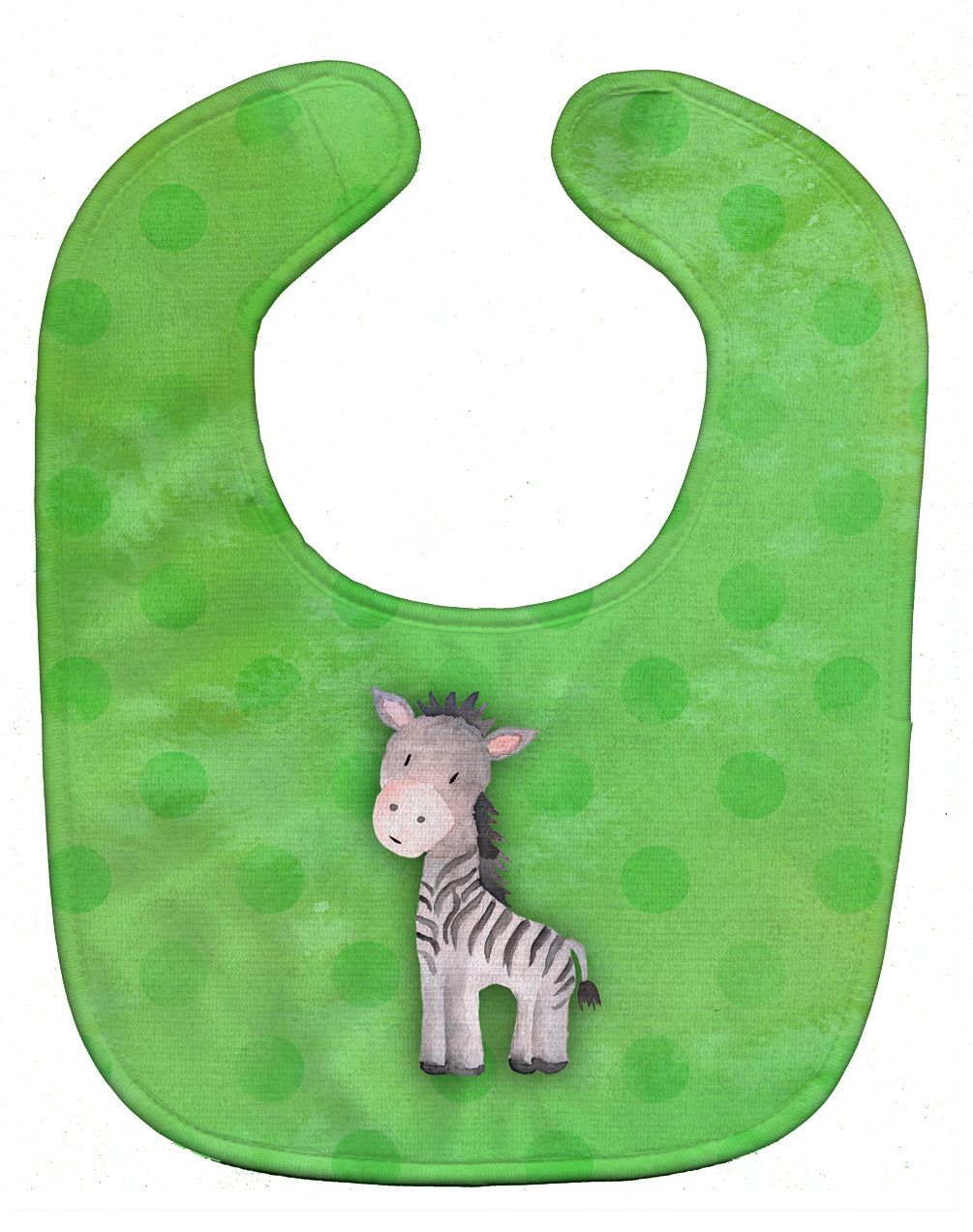 Polkadot Zebra Watercolor Baby Bib BB7377BIB - the-store.com