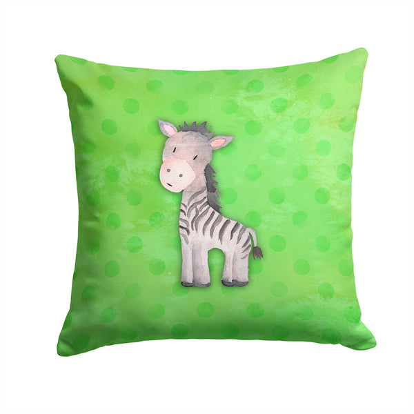 Polkadot Zebra Watercolor Fabric Decorative Pillow BB7377PW1414 - the-store.com