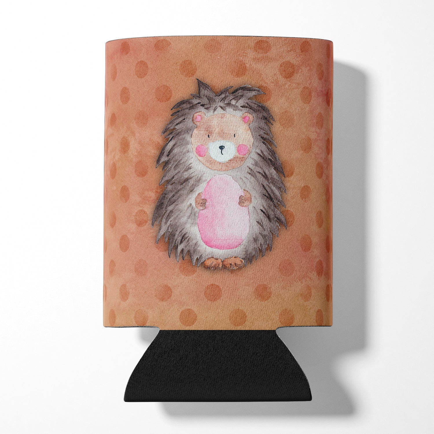 Polkadot Hedgehog Watercolor Can or Bottle Hugger BB7378CC  the-store.com.