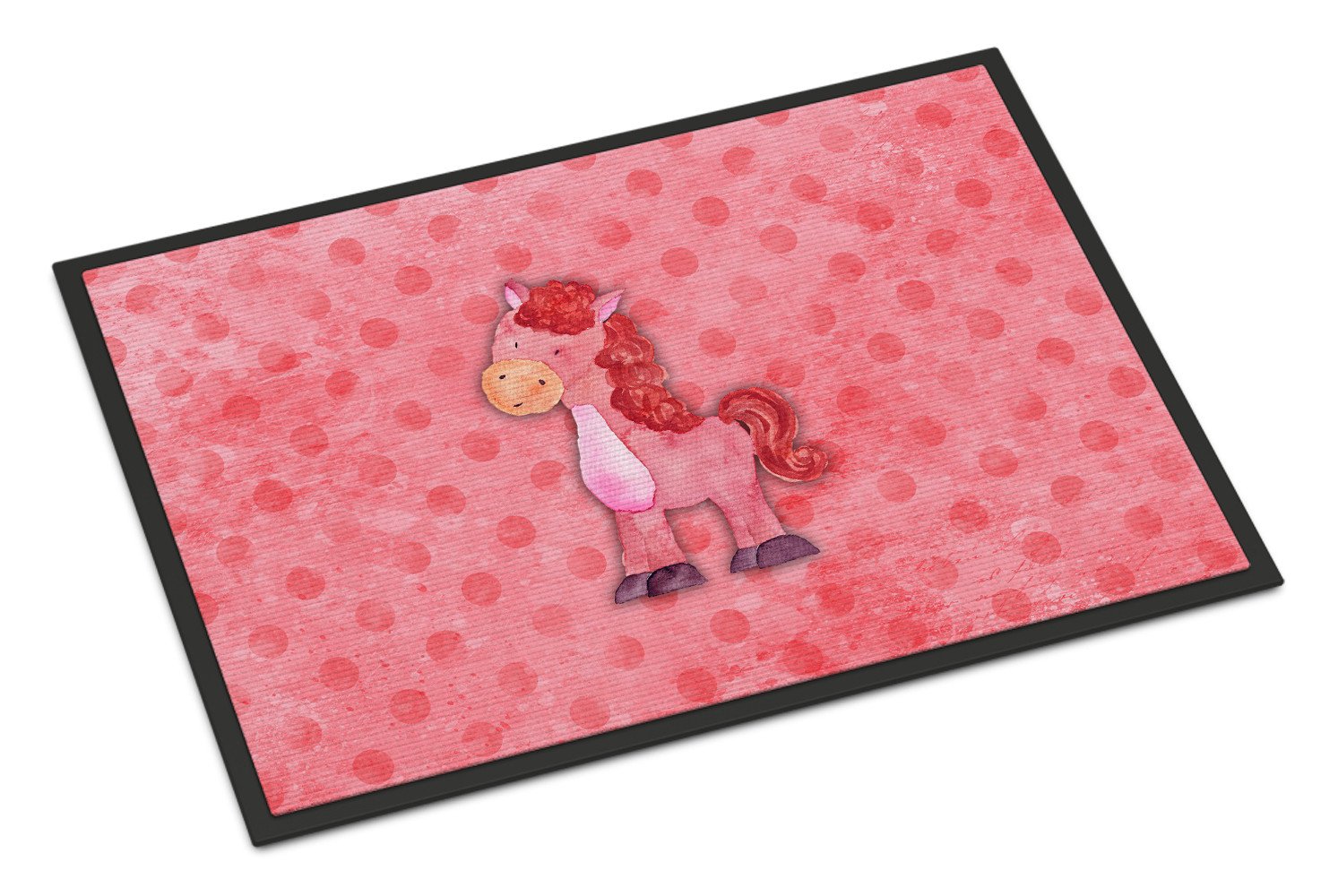 Polkadot Horse Watercolor Indoor or Outdoor Mat 24x36 BB7379JMAT by Caroline's Treasures