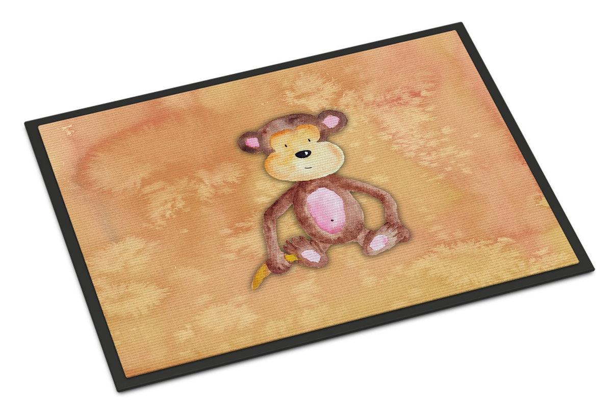 Monkey Watercolor Indoor or Outdoor Mat 24x36 BB7380JMAT by Caroline&#39;s Treasures