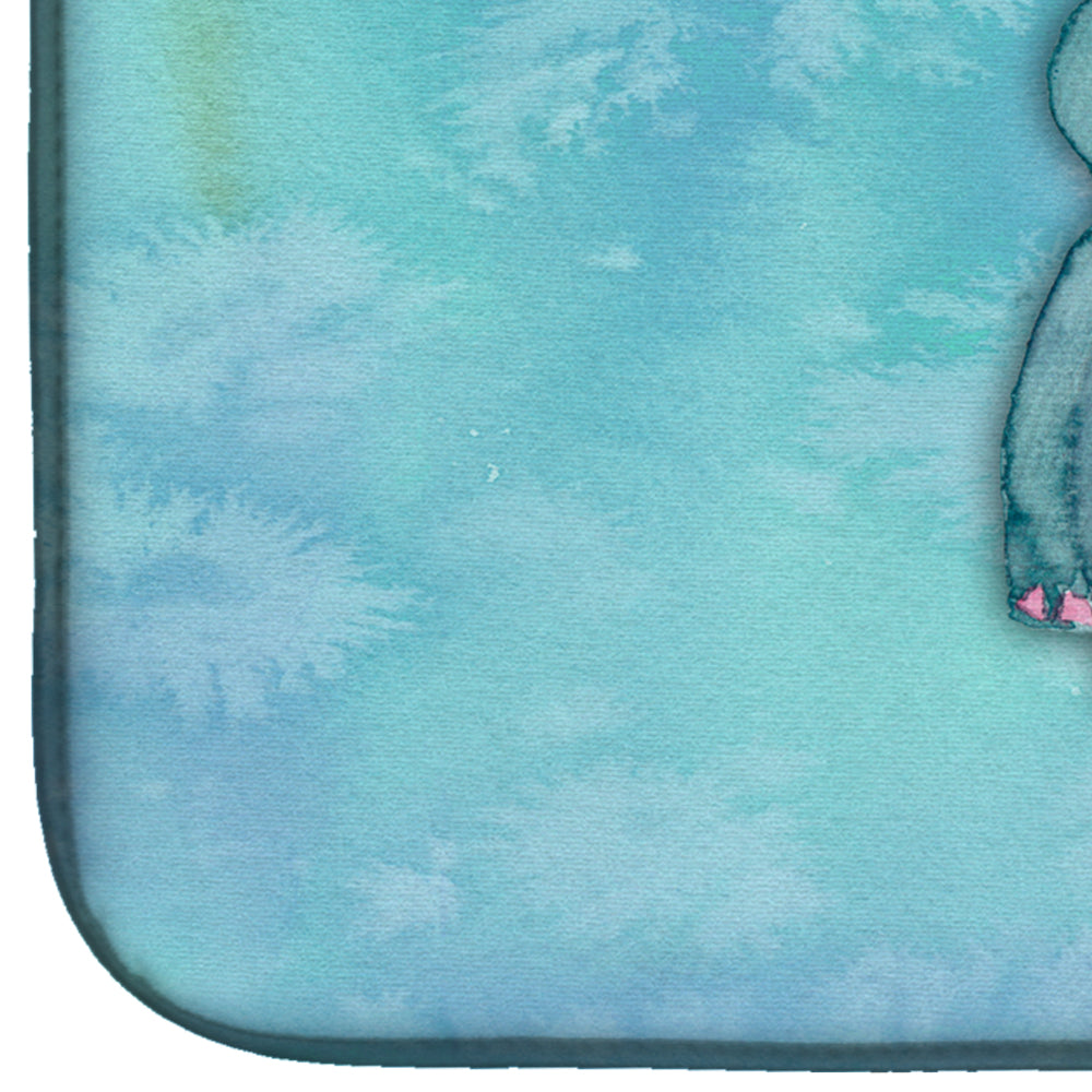 Rhinoceros Watercolor Dish Drying Mat BB7381DDM  the-store.com.