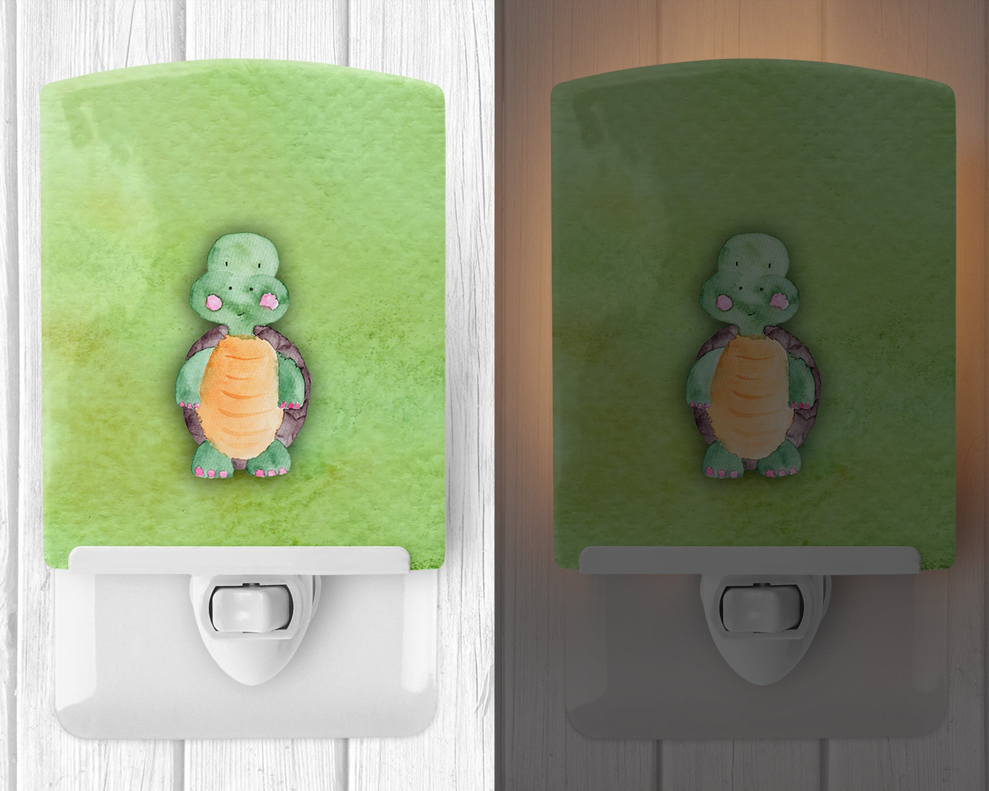 Turtle Watercolor Ceramic Night Light BB7382CNL - the-store.com